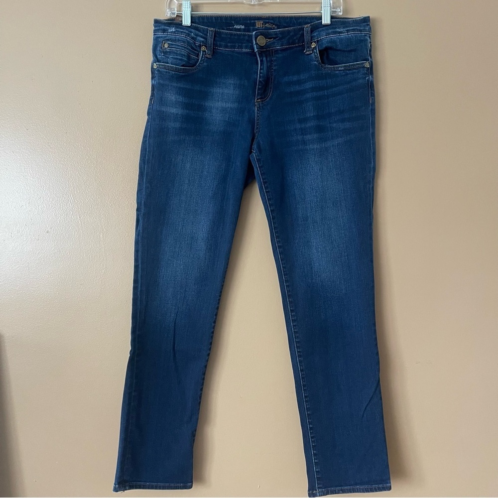 Kut from the Kloth Indigo Straight Leg Jeans size 12